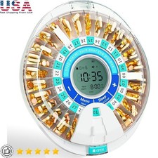 Smart Automatic Pill Dispenser Elderly Loud Alarm Easy Open Medication Organizer