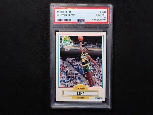 1989-90 Shawn Kemp Fleer Rookie PSA 8