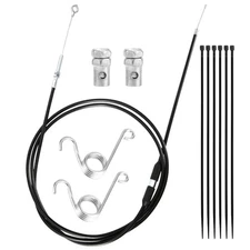 75in Go Kart Throttle Cable Kit, Brake with Spring Cable End Stop and Zip Ties 