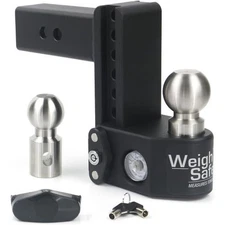 Weigh Safe SWS8-2.5-KA Steel Drop Hitch 2.5" Shaft 8" Drop Keyed Alike