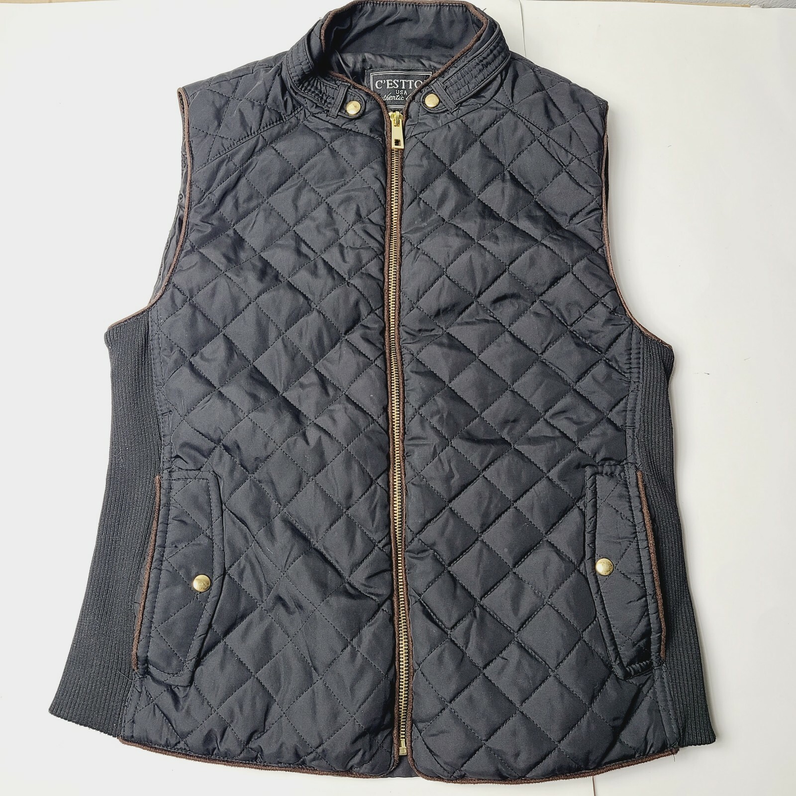 Quilted Vest Jacket Coat Size 