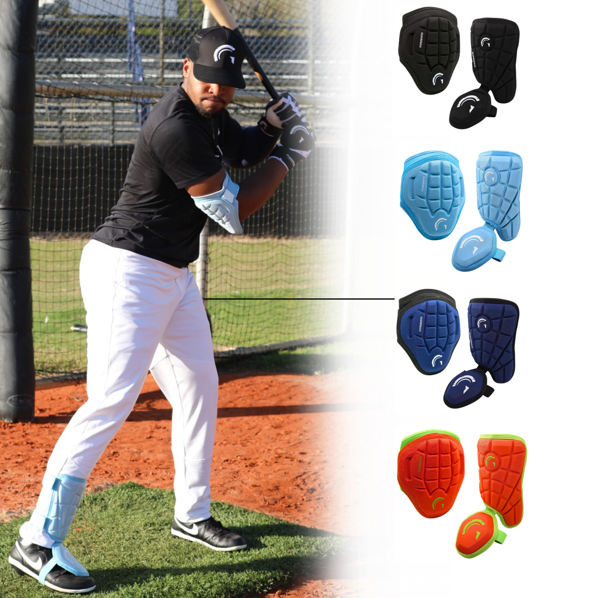 Guardian Adult and Youth Elbow Guard & Leg Guard - Baseball