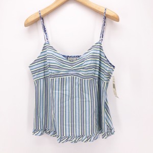 hilfiger tommy tank ruffle cami spaghetti stripe strap womens
