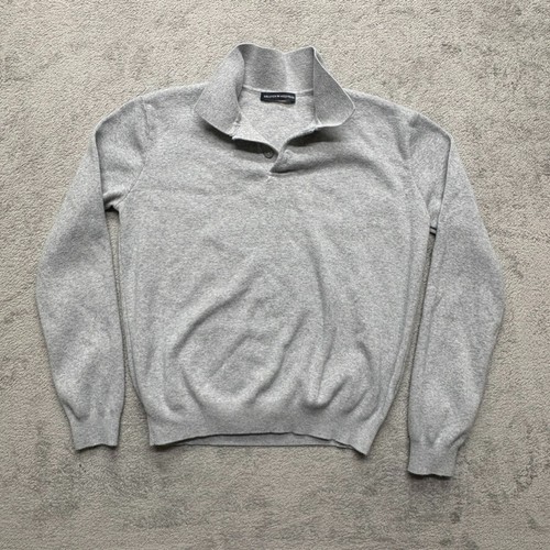 Brandy Melville Polo Pullover Sweatshirt Womens Gray Measured 18.20 Lightweight