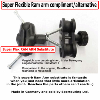 RAM 3D ARM ALTERNATIVE - SUPER VERSTELLBARE WINKEL FÜR GPS ETC.