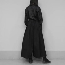 Women Street Jpn Style Skirtpants Loose Casual Pleated Wide Leg Pants