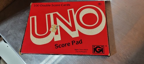 Vintage 1978 UNO Deluxe Edition Cards Score Pad Holder Box Decks Cards Complete - 第 1/2 張圖片