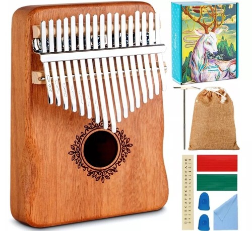 17 Tasten Kalimba Daumenklavier Klavier Thumb Piano Fingerklavier mit Tasche - Bild 2 von 10
