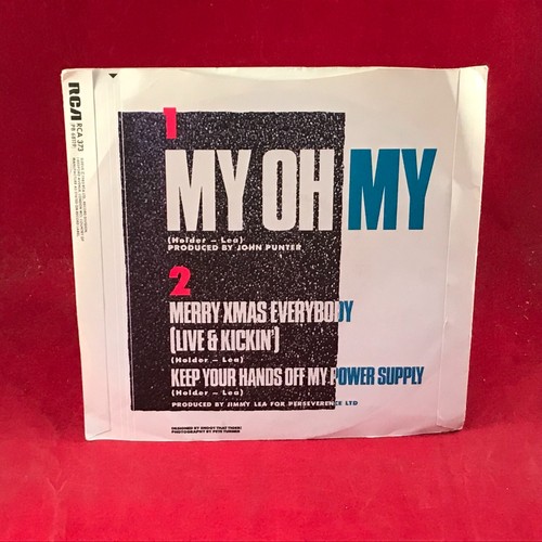 SLADE My Oh My 1983 UK 3-track 7" vinyl single Noddy Holder original 45 Jim Lea - Picture 2 of 4