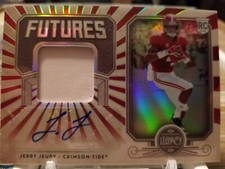 2020 Legacy Futures Football Patch Autograph ( Auto ) Jerry Jeudy #'d 18/75...