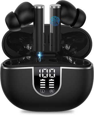 Mini Bluetooth Kopfhörer In Ear Bass Musik Headset Kabellos Fitness Sport Joggen