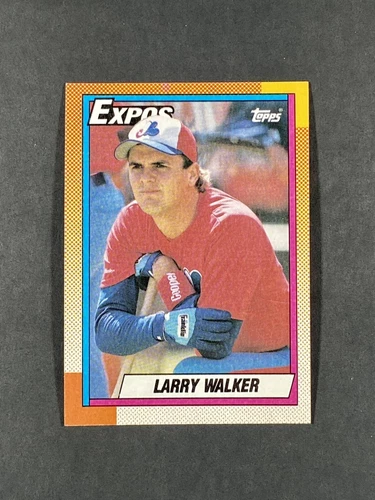 1990 Topps Larry Walker #757 Rookie Rc Montreal Expos HoF