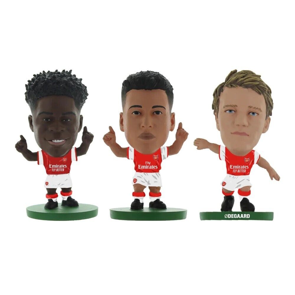 ARSENAL FC SAKA/MARTINELLI/ODEGAARD 3PK COMBO SOCCERSTARZ MINI 2 INCH  FIGURES