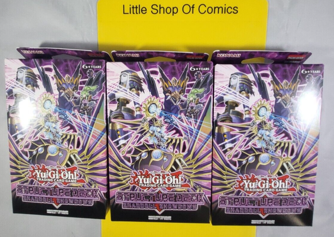 Yu-Gi-Oh! Shaddoll Showdown 1st Edition Structure Three(3) Decks Sealed TCG