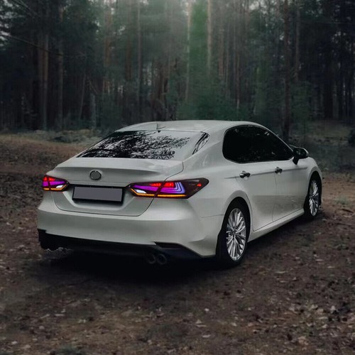 RGB LED Tail Lights For Toyota Camry 2018-2024 SE LE XSE XLE TRD Lexus Style - Foto 9 di 17