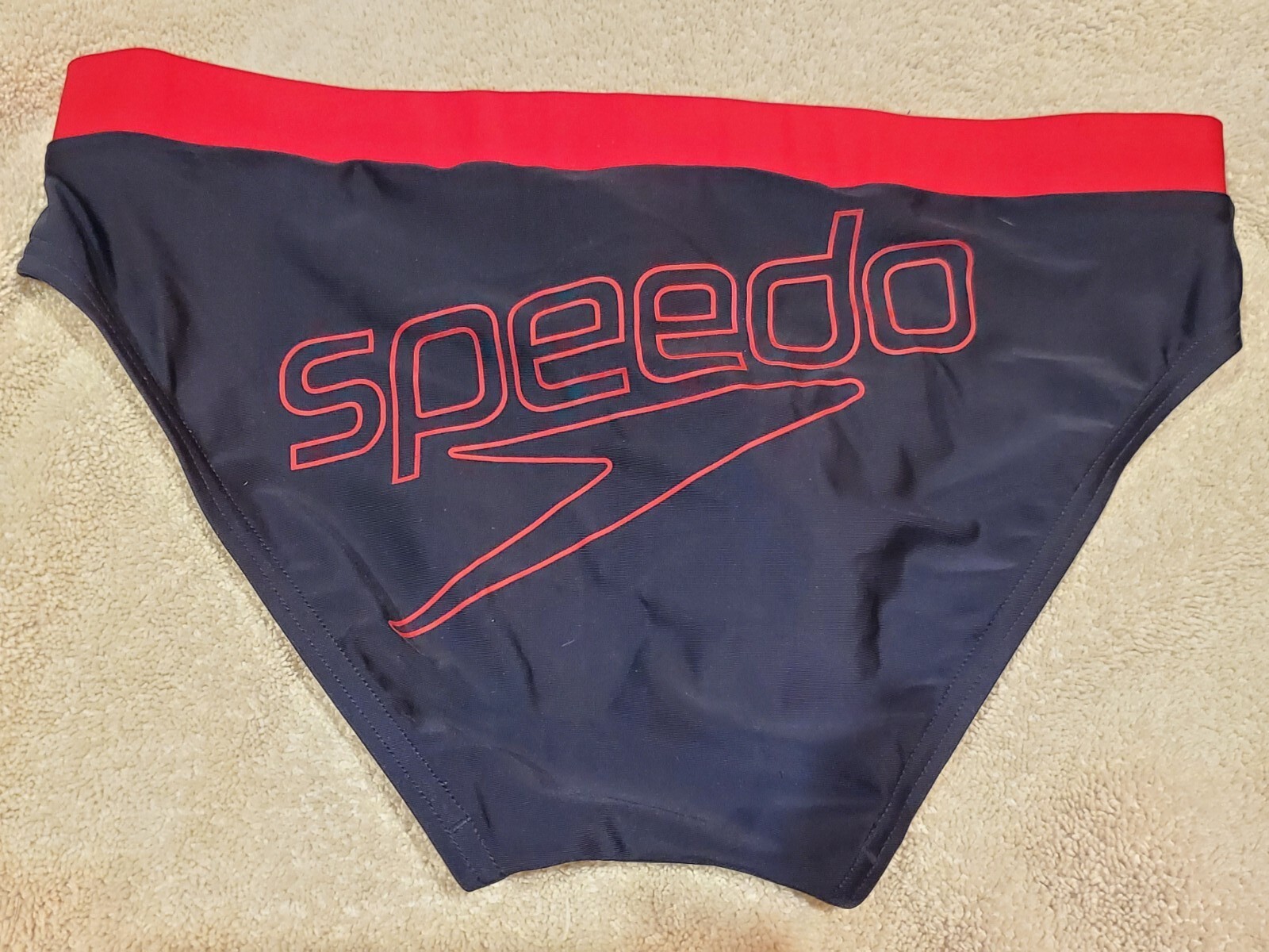 SPEEDO Australia UK 1" sides* RARE Mens Swim Brief Sz 34 REAR LOGO