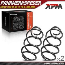 2x Federn Fahrwerksfeder Vorderachse für VW Lupo 60 6X1 1.2 TDI 3L 99-05 RC2889