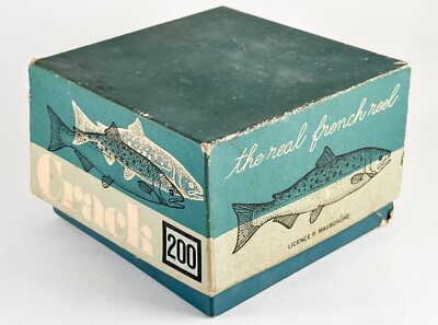 crack 200 fishing reel VINTAGE CRACK 200 SPINNING REEL BOX ONLY** - MADE IN FRANCE Original  Packaging