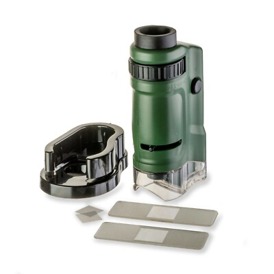 Carson MM-24 Microbrite Pocket Microscope w/LED Magnification 20x to 40x