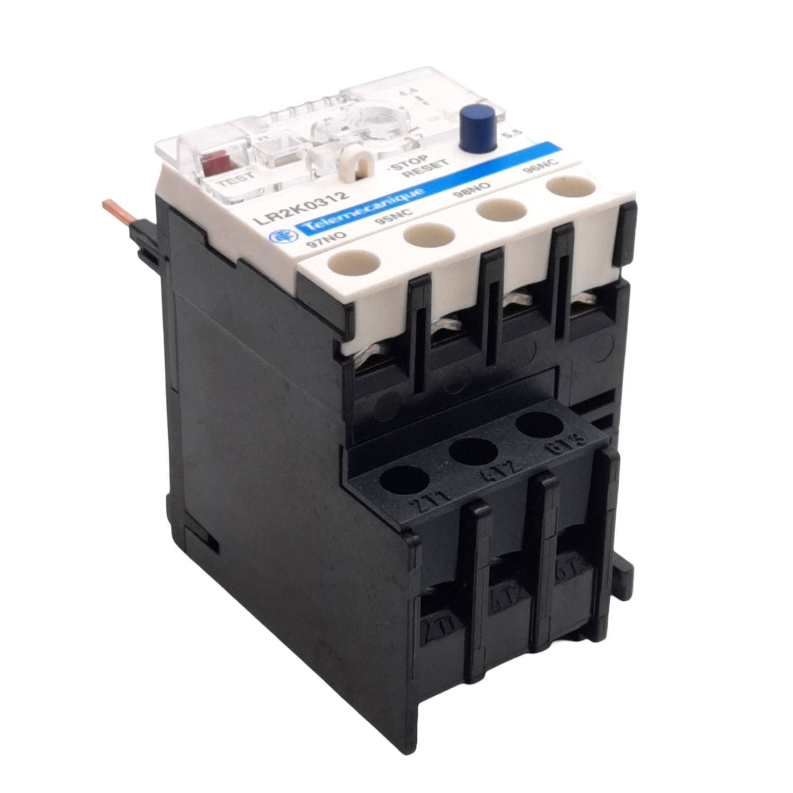 Telemecanique LR2K0312 Thermal Overload Relay, Class 10A, 3.7-5.5A Range, 690V