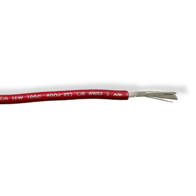 Marine Primary Tinned Copper Wire 16 AWG 26ST Red A1016T-01 Lot