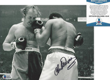 CHUCK WEPNER BOXING LEGEND SIGNED 8x10 PHOTO ROCKY ALI FIGHTER BECKETT COA BAS