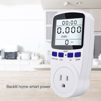 Smart Meter Digital Display Power Monitor Wattmeter Voltage Wattage Kwh Ammeter