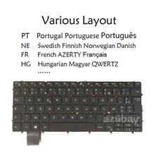 Laptop Keyboard for DELL XPS 13- 9305 9370 9380, XPS 7390 0K2NCP Backlit Black