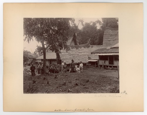 Double Sided Mounted Albumen Photos of Temple Kyoto Japan Native House Java 1890 - Picture 2 of 2
