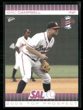 Eric Campbell 2006 South Atlantic League Top Prospect Set