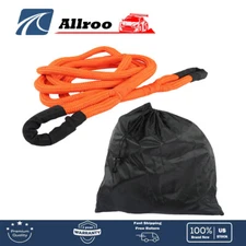 Energy Truck Tow Rope 48000 LBS Snatch Strap 1" x 20' Orange Kinetic Recovery