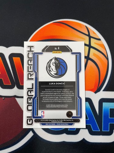 2021-22 Panini Prizm Global Reach Luka Doncic #4 Dallas Mavericks - Foto 2 di 2