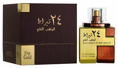 24 Carat Pure Gold by Lattafa 100ml EDP Spray - Free Express Shipping 