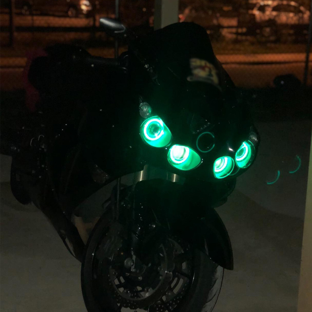 2006-2011 Kawasaki ZX14 ZX14R Headlight Halo Angel Eye Demon