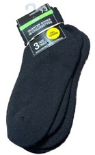 3 PAIR KEDS QUARTER KIDS SOCKS Black child size 7 -2 Full Cushion New