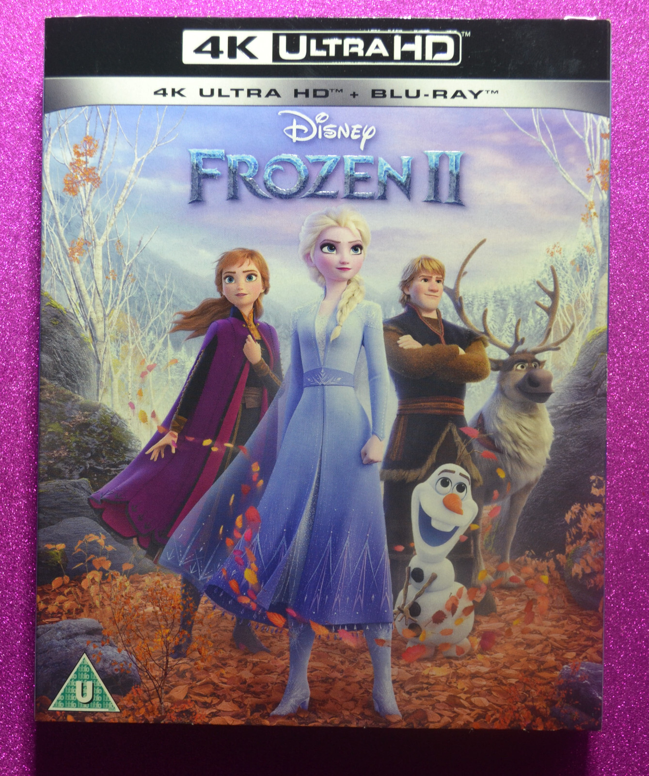 New & Sealed Disney Frozen 2 4K UHD + Blu-ray + Slip Cover