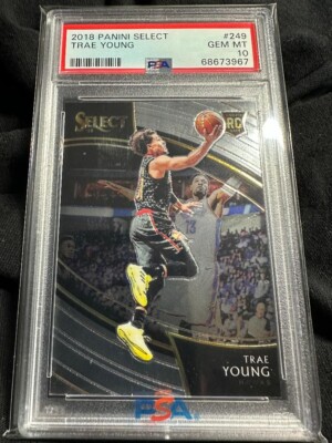 TRAE YOUNGのRC COURTSIDE 2018-19 Panini Select - Courtside #249 Trae Young (RC) PSA