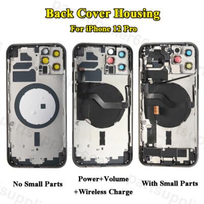 US for iPhone 12 Pro 6.1'' Back Cover Housing Rear Battery Door Frame Replacement
