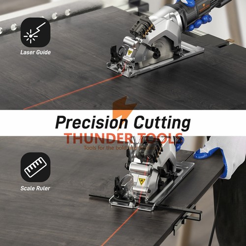⚡Thunder Tools Mini Circular Saw 580W 115MM Electric Compact Circular Saw⚡ - Bild 3 von 21