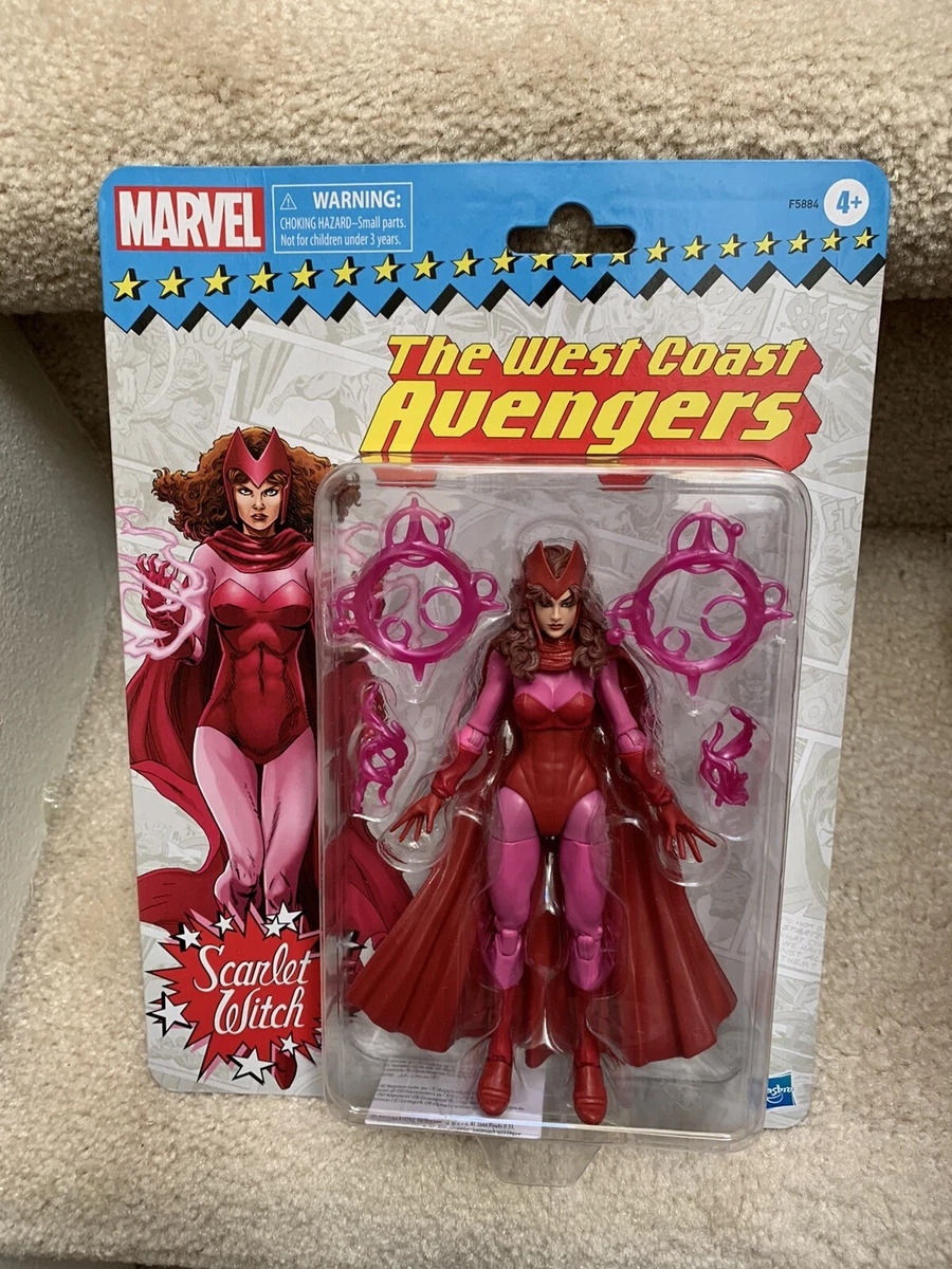 Marvel Legends Series Scarlet Witch 6-inch Retro Packaging Action Figure Toy, 4 Accessories
