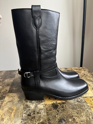 POLO RALPH LAUREN Women s HARNESS Leather Boots size 9.5B Made in Portugal 