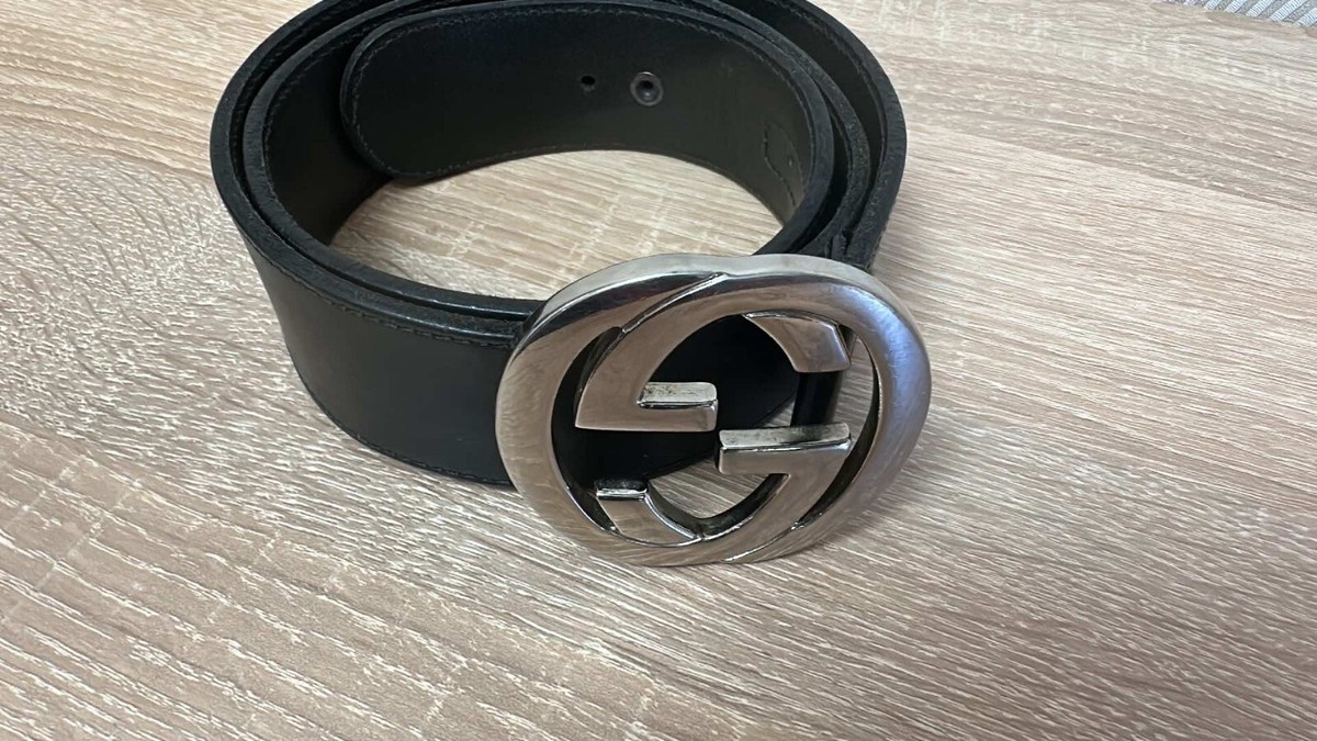 Gucci belt men authentic used 114876 479610 85 34 | eBay