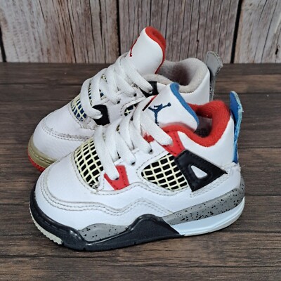 Nike Air Jordan 4 Retro SE TD ''What The 4'' Toddler 4c Basketball Shoe BQ7670-146