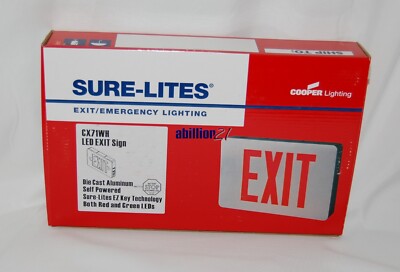 NEW Cooper Lighting CX71WH LED Emergency Light 120/277VAC Single Face FAST SHIP