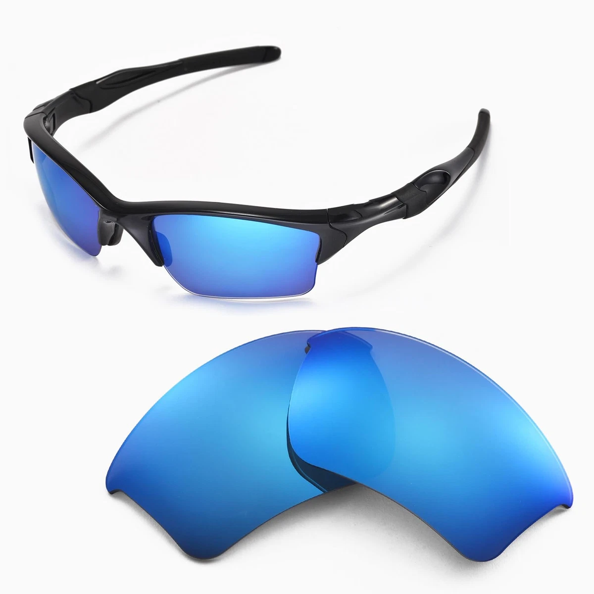 Walleva Black Polarized Replacement Lenses for Oakley Penny