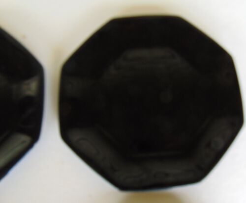 Set of 4 Arcoroc France OCTIME Black Octagonal Salad Plates 8” - Picture 4 of 6