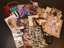 LOT of 23 ALL OCCASIONS/ CHRISTMAS Small Gift Bag, Hallmark, American Greetings