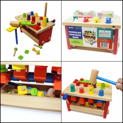 wooden tool kit for toddlers