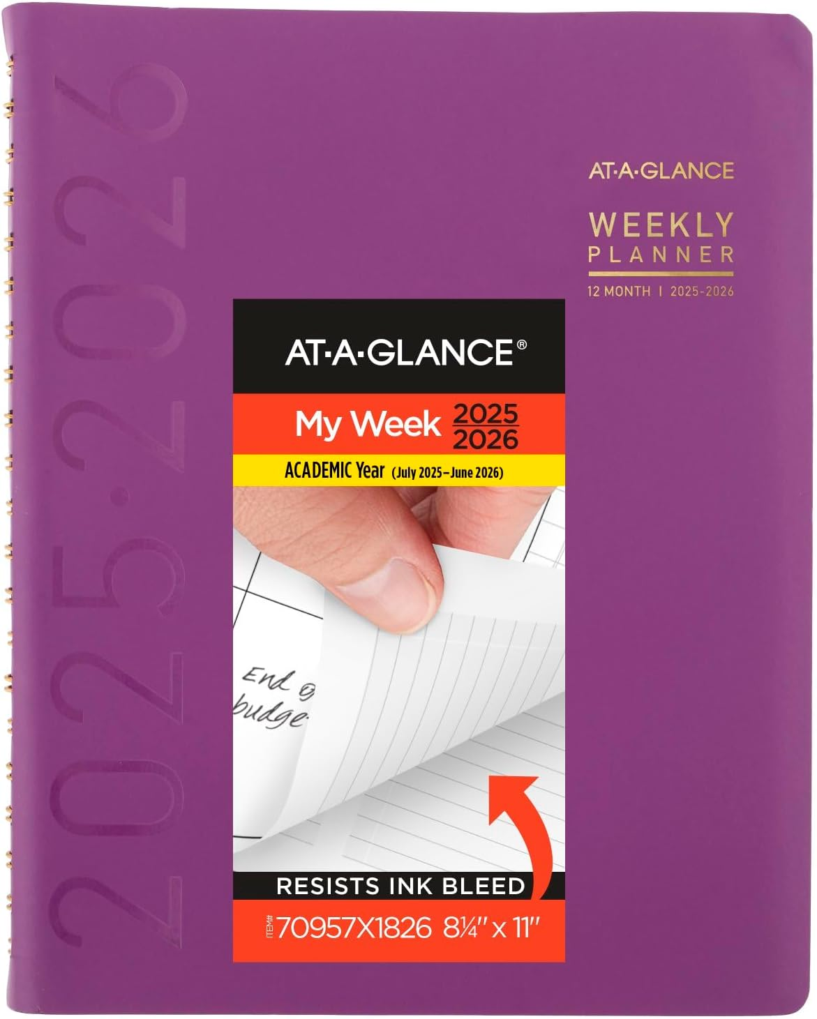 2025-2026 Academic Planner - Weekly & Monthly with Half-Hourly Slots-image