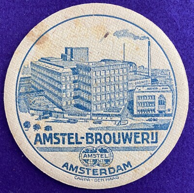 AMSTEL-BROUWERIJ AMSTERDAM beer coaster